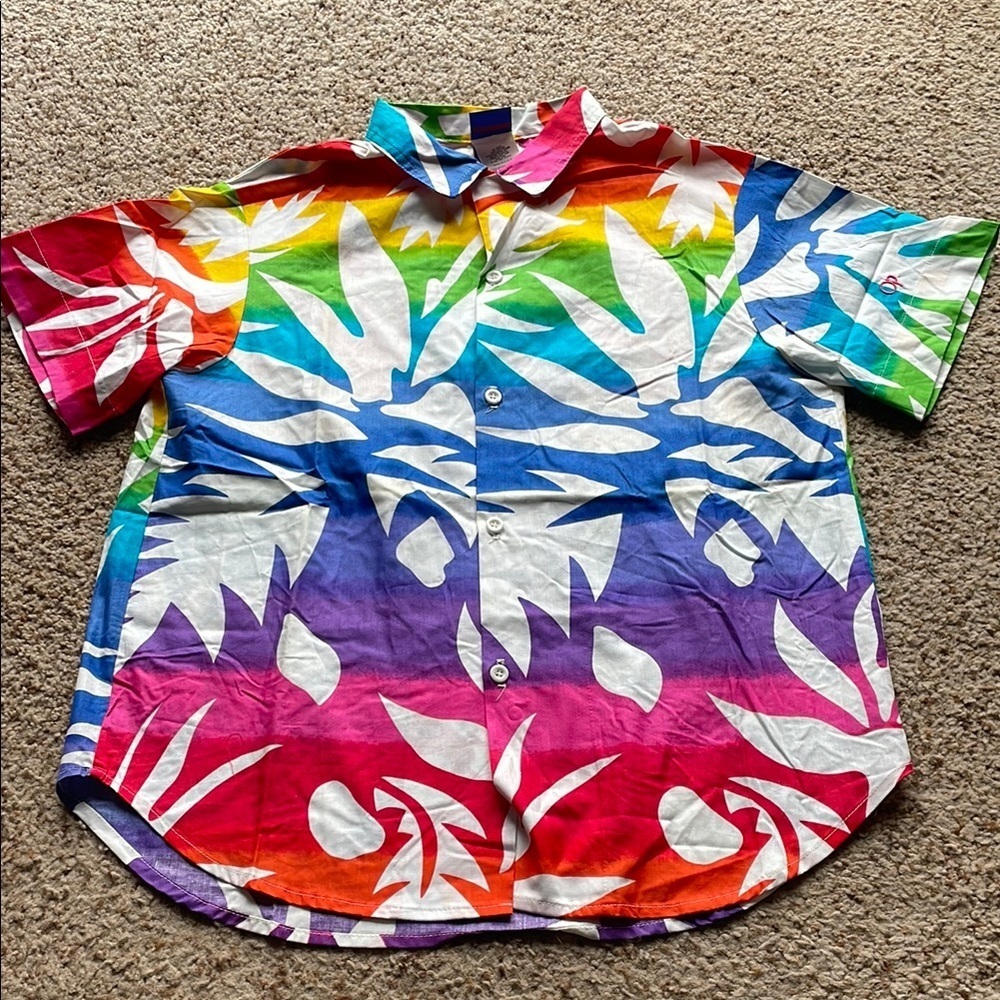 Ocean Pacific 00s vintage Tropical Button-Up Shirt fits size S/M